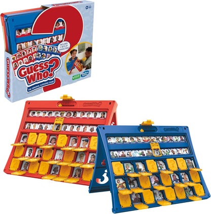 Hasbro Gaming Guess Who? Original – Thoughtful Kids Gift for Grandchildren, Replayable Board Game with Two Character Themes
