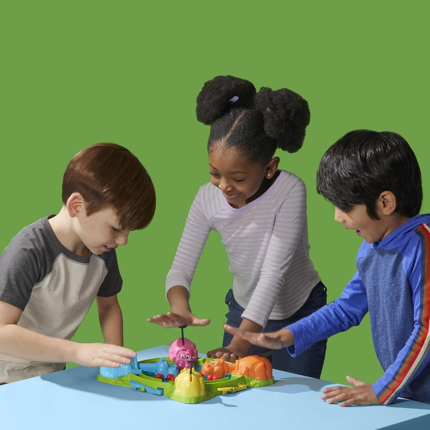 Hasbro Gaming Hungry Hungry Hippos Game – Ready-to-Give Holiday Present for Preschoolers, Includes Bonus Golden Marble and Storage Case