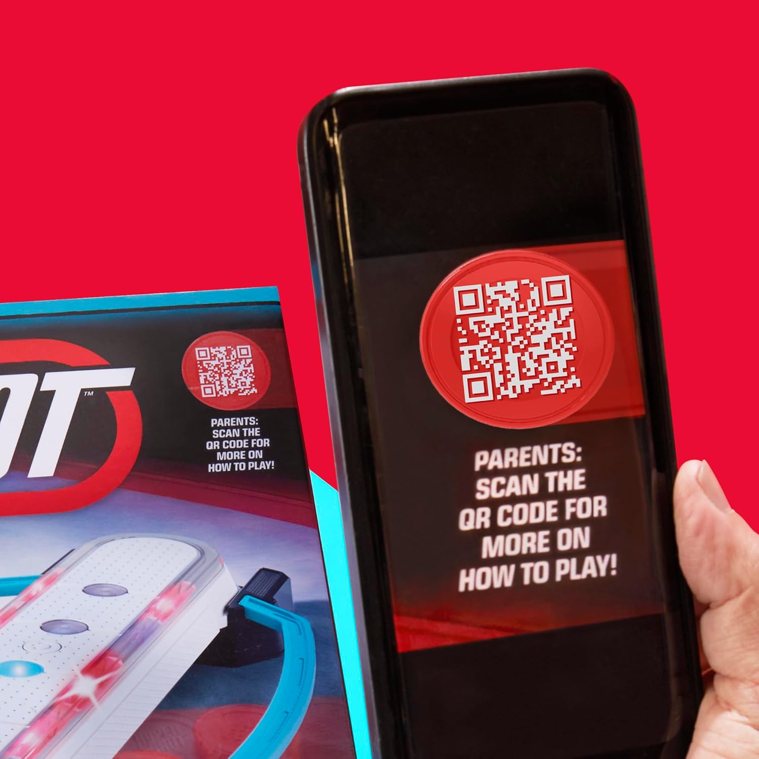Hasbro Gaming Hypershot Hockey – Safe Tabletop Game for Kids Ages 8-12 in Playroom or Bedroom