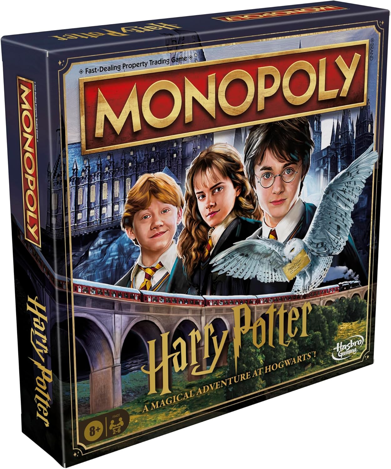 Hasbro Gaming Monopoly Harry Potter Edition Board Game – Safe and Screen-Free Indoor Activity for Kids' Bedrooms, 2 to 6 Players