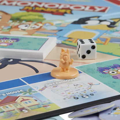 Hasbro Gaming Monopoly Junior Bluey Edition Board Game – Safe Playroom Activity for Kids Ages 5-8
