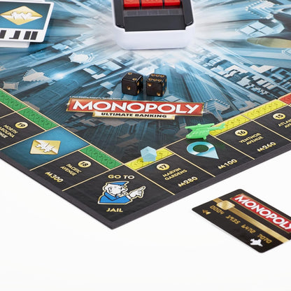 Hasbro Gaming Monopoly Ultimate Banking Edition – Educational Finance Game That Builds Math and Money Skills for Kids 8+