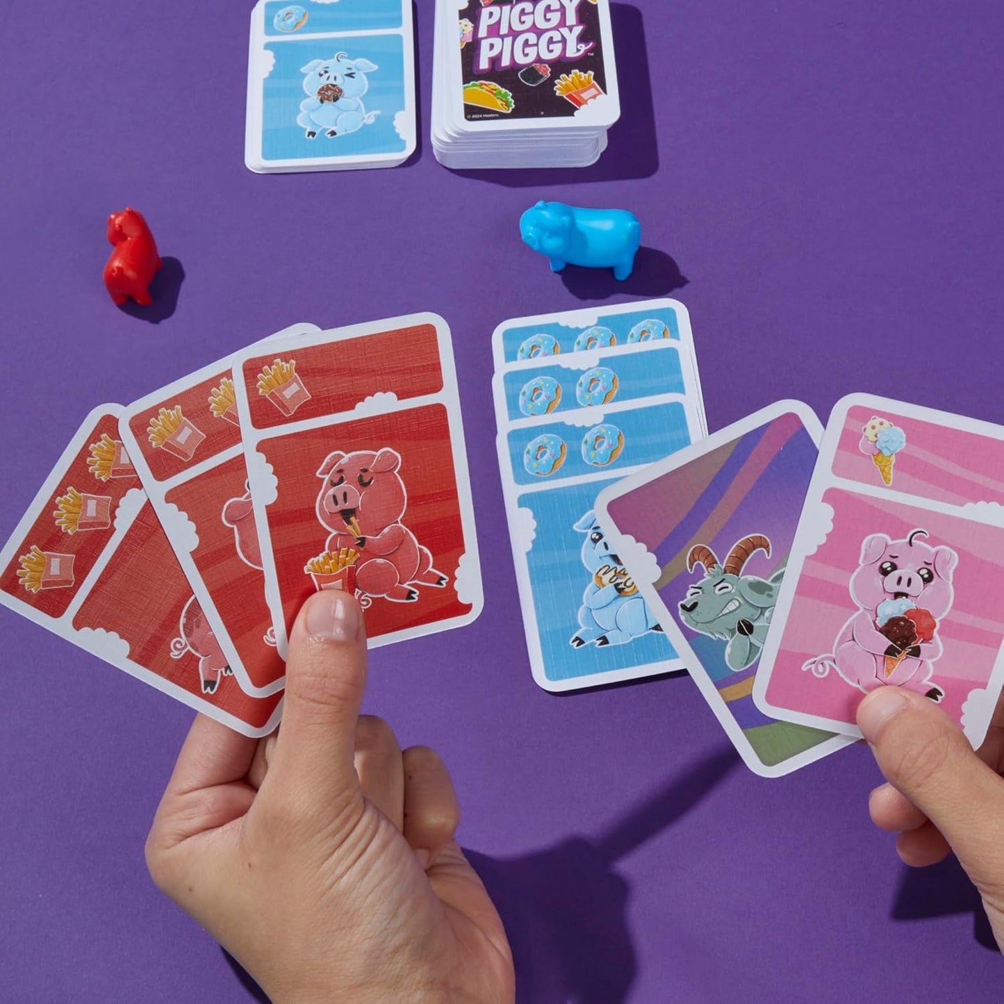 Hasbro Gaming Piggy Piggy Card Game – Family Card Game for Kids Ages 7+ Playroom and Family Game Night