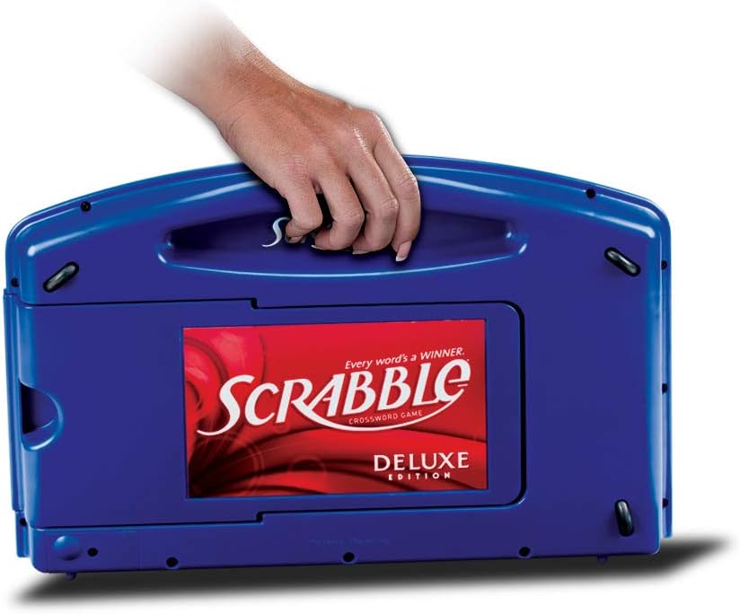Hasbro Gaming Scrabble Deluxe Edition – Vocabulary and Critical Thinking Practice for Home Study Sessions