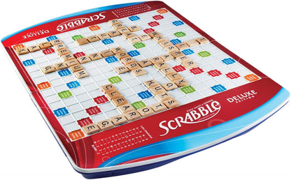 Hasbro Gaming Scrabble Deluxe Edition – Vocabulary and Critical Thinking Practice for Home Study Sessions