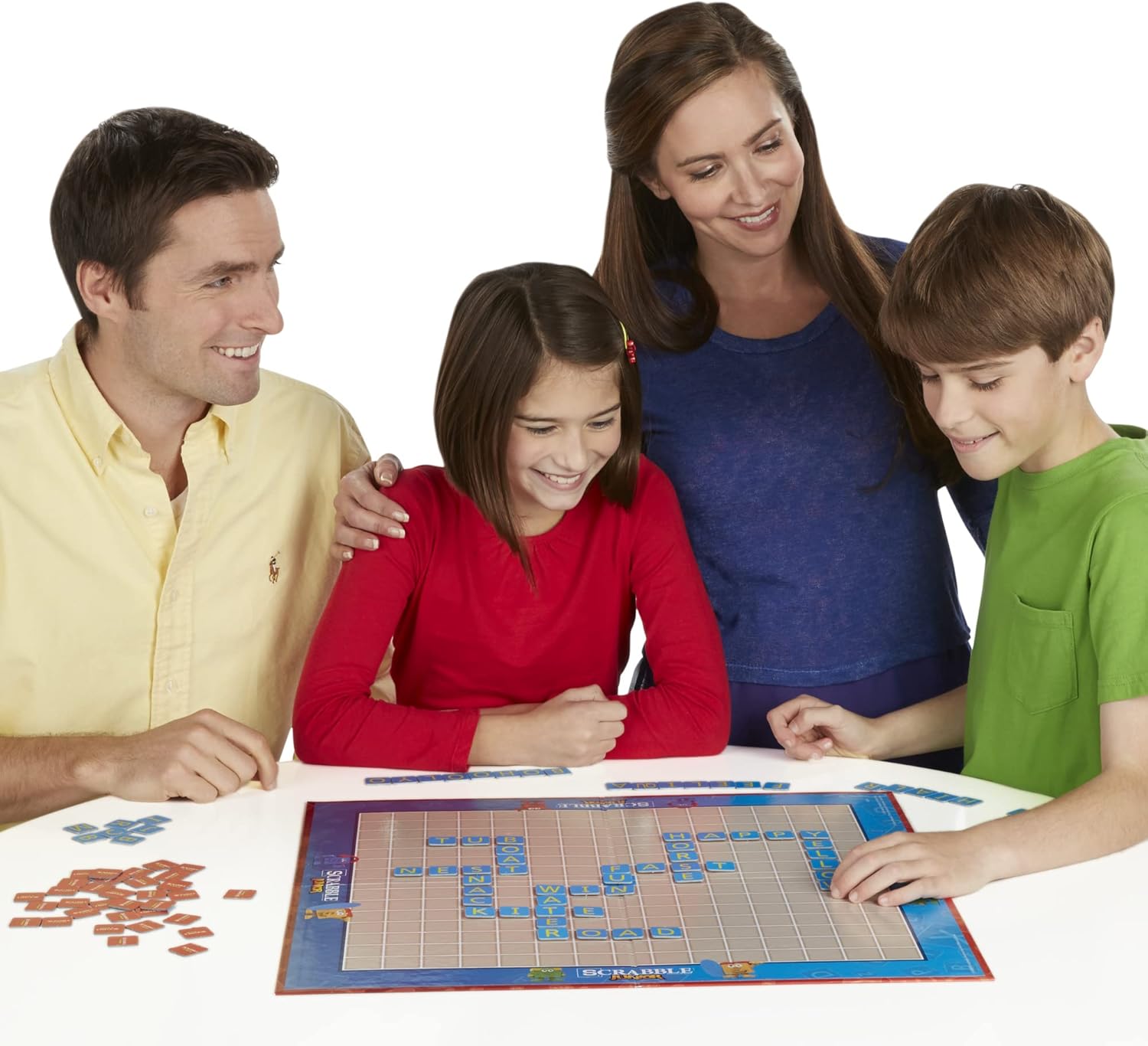 Hasbro Gaming Scrabble Junior Board Game – Screen-Free Reading Toy for Kids Ages 5-8, Family Game Night Activity