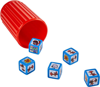 Hasbro Gaming Spidey and His Amazing Friends Yahtzee Jr. Marvel Edition Board Game – Screen-Free Indoor Activity for Preschoolers Ages 4+