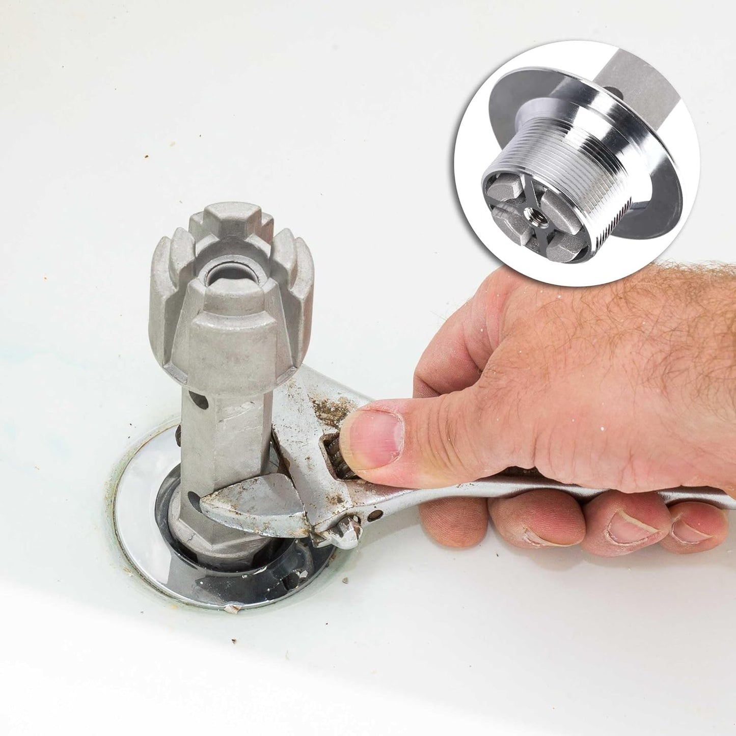 HAUTMEC Heavy Duty Tub Drain Wrench – Efficiency Booster for Plumbing Contractors on Tight Schedules