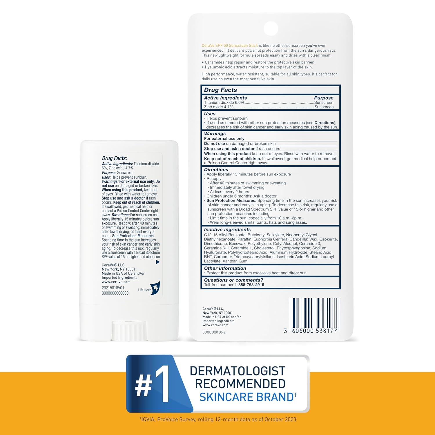 hawaii-compliant formula free of oxybenzone, avobenzone, and benzene in travel-size stick packaging