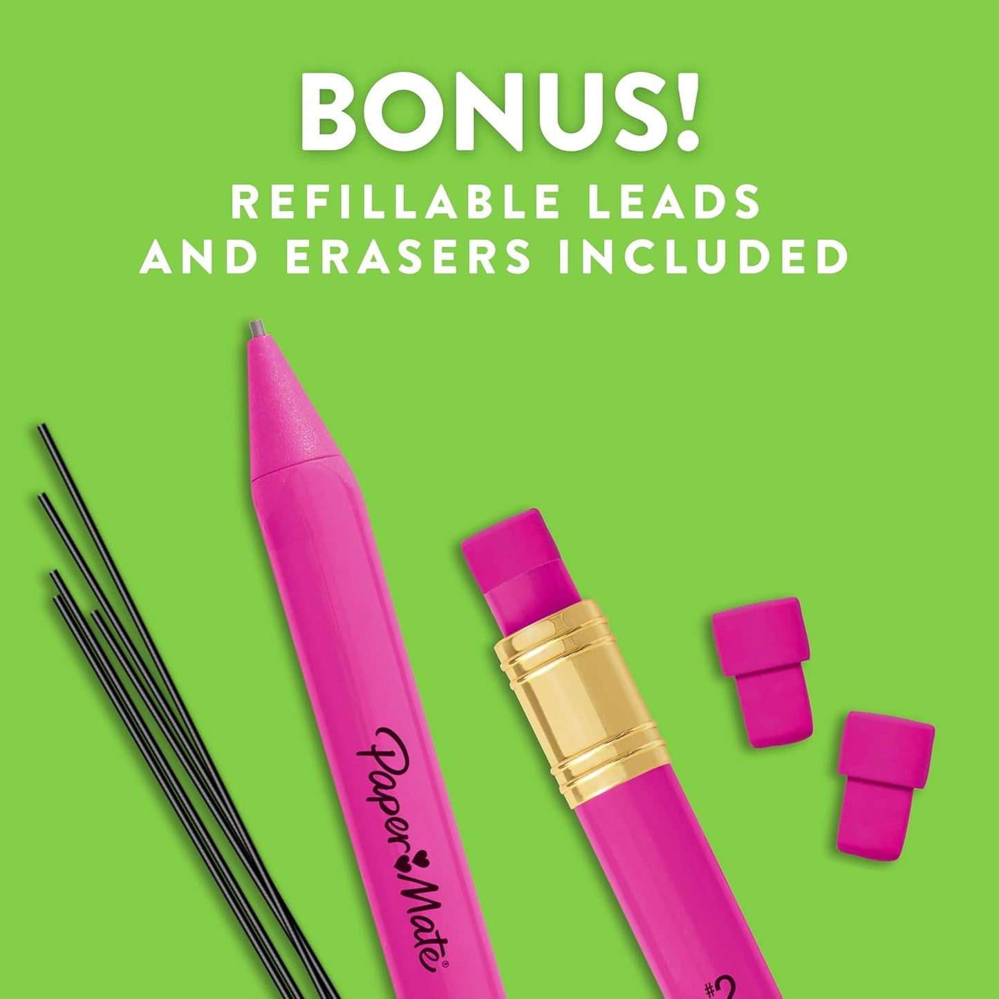 hb hardness (#2) compatible with standard school worksheets and standardized tests
