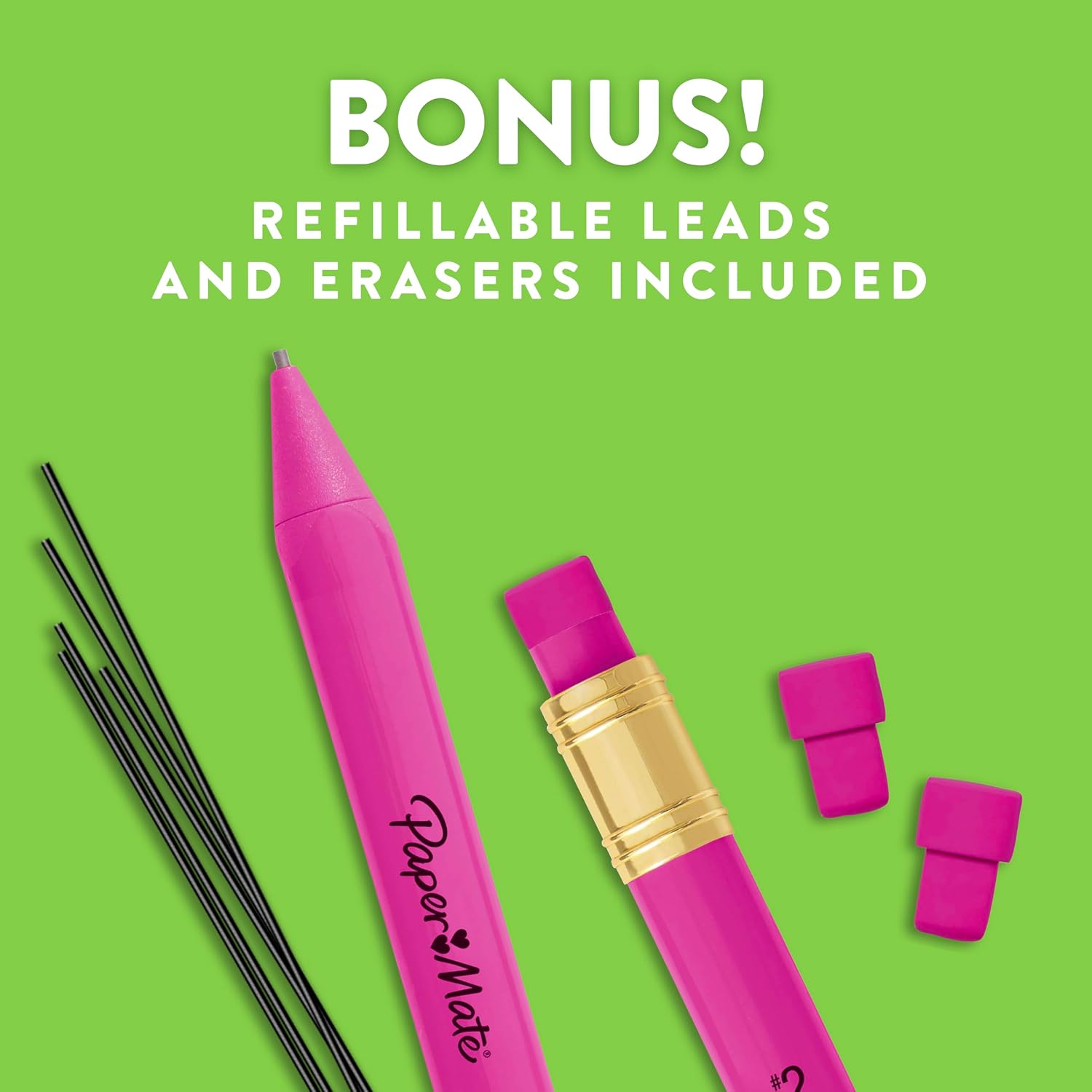 hb hardness (#2) compatible with standard school worksheets and standardized tests