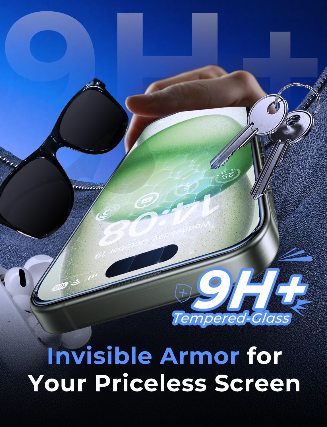 hd ultra-clear glass compatible with face-id and dynamic island