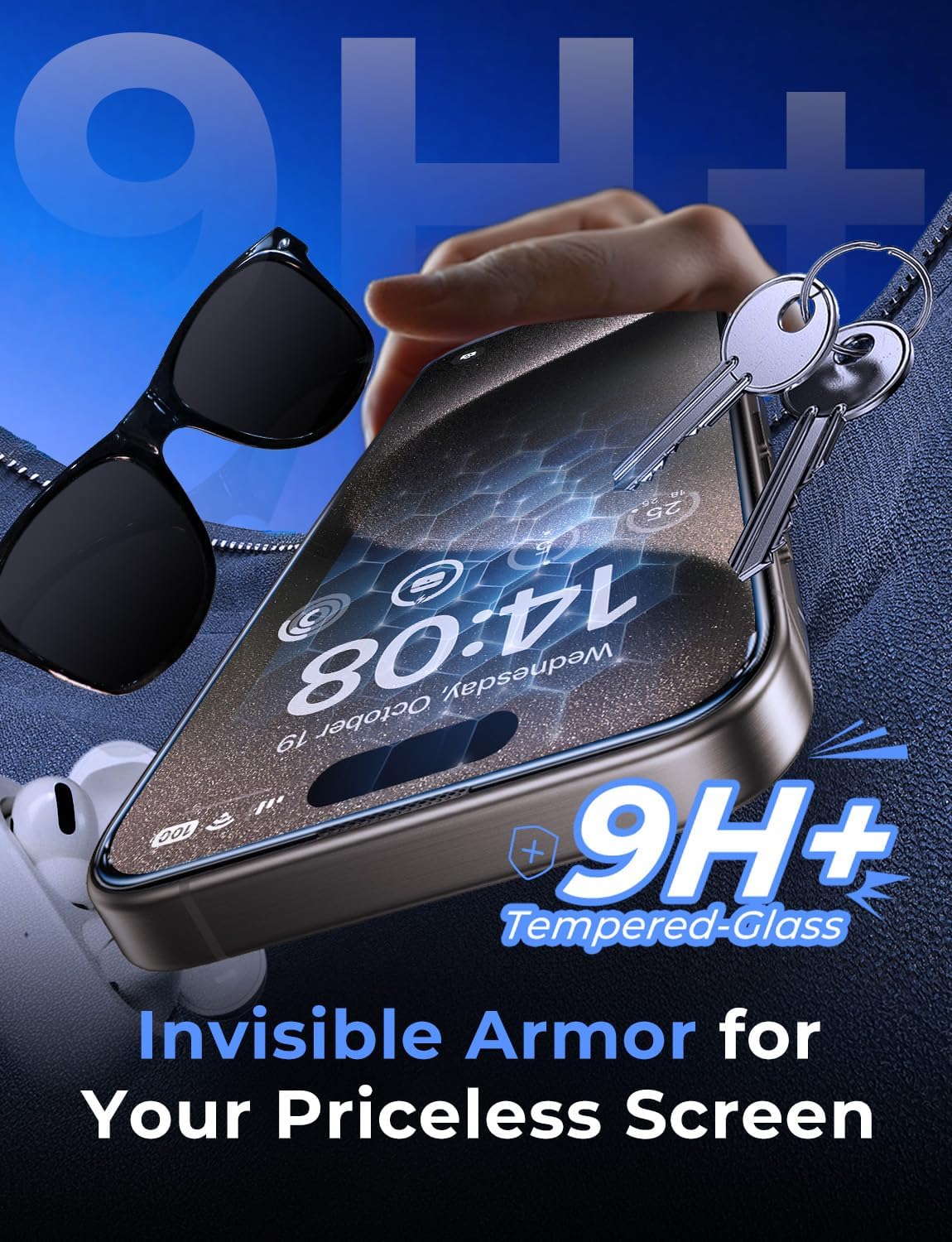 hd ultra-clear glass with face-id and dynamic island compatibility