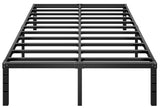 HLIPHA Metal Platform Bed Frame 16 Inch – Distraction Free Bed Frame for Remote Workers in a Compact Apartment, Easy Assembly