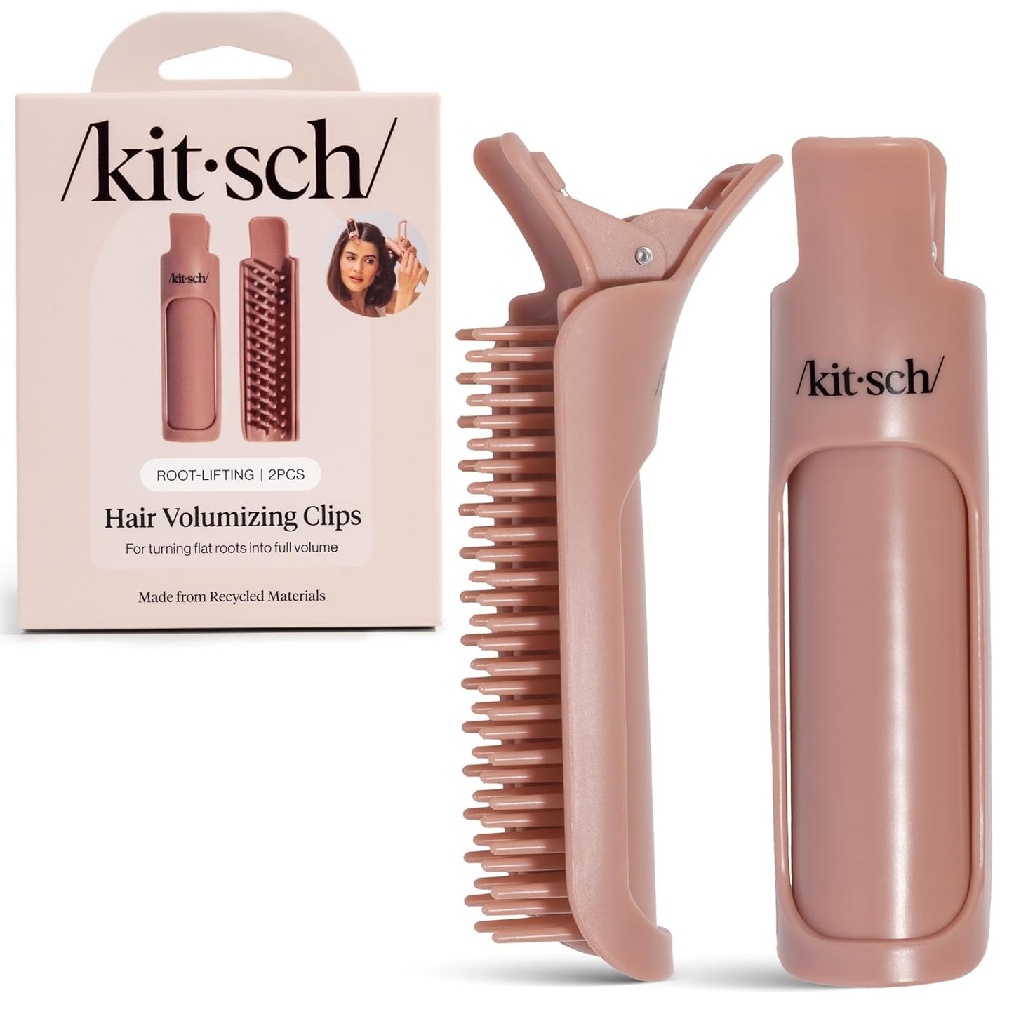 heat-free root-lifting clip mechanism that elevates hair at the scalp