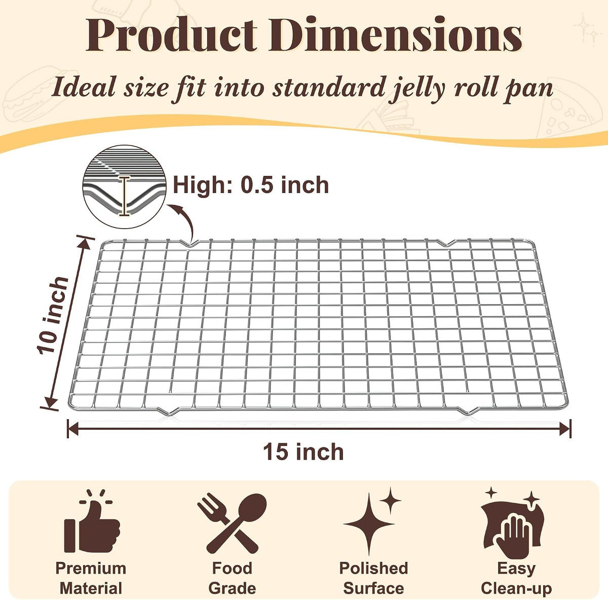 heat resistance up to 575°f for oven, roasting, grilling, and smoking use