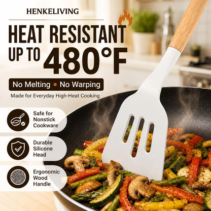heat resistant up to 480°f for searing and high-temp cooking without melting