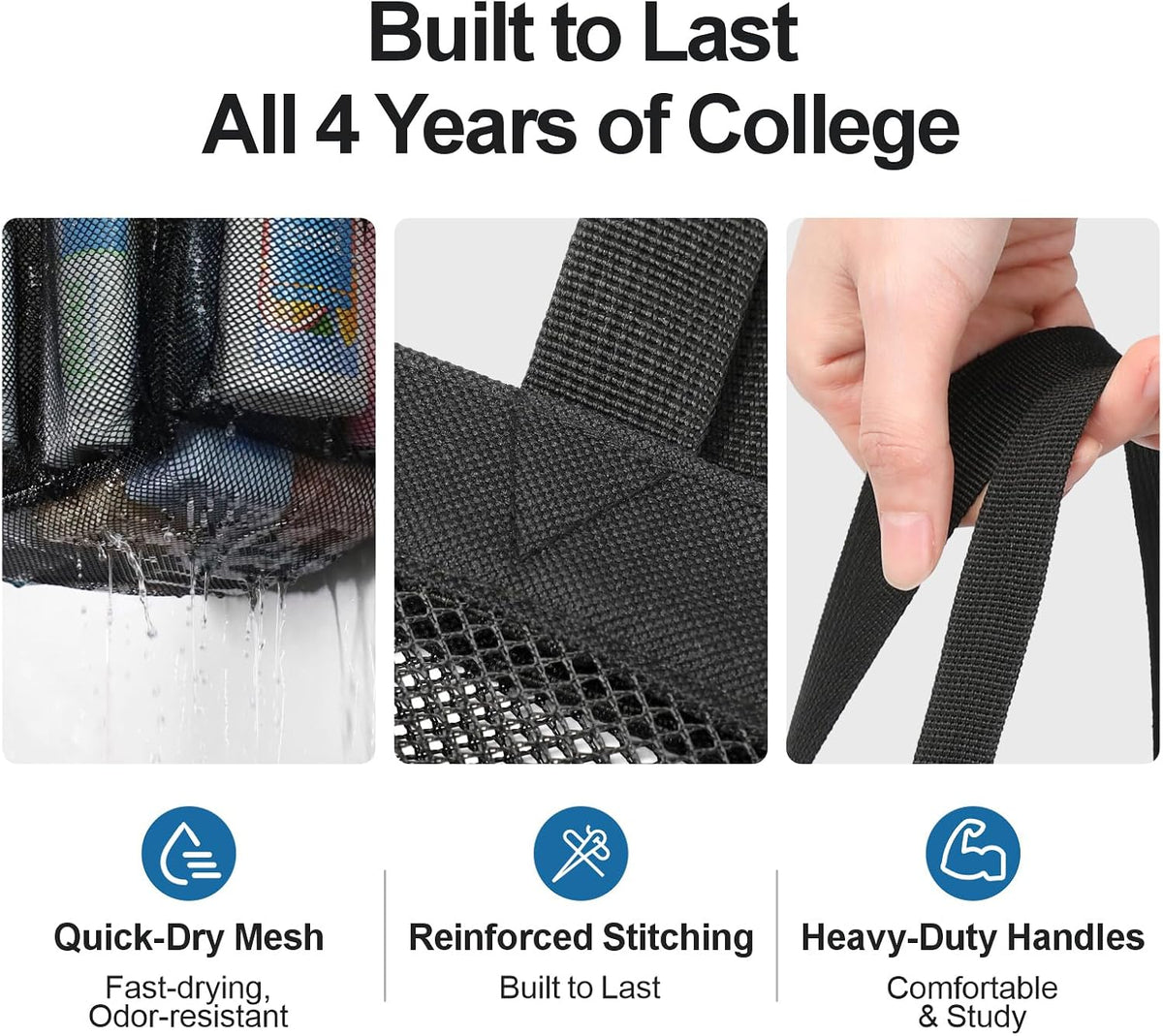 heavy-duty s-hook for hanging on shower rods, towel bars, or hooks