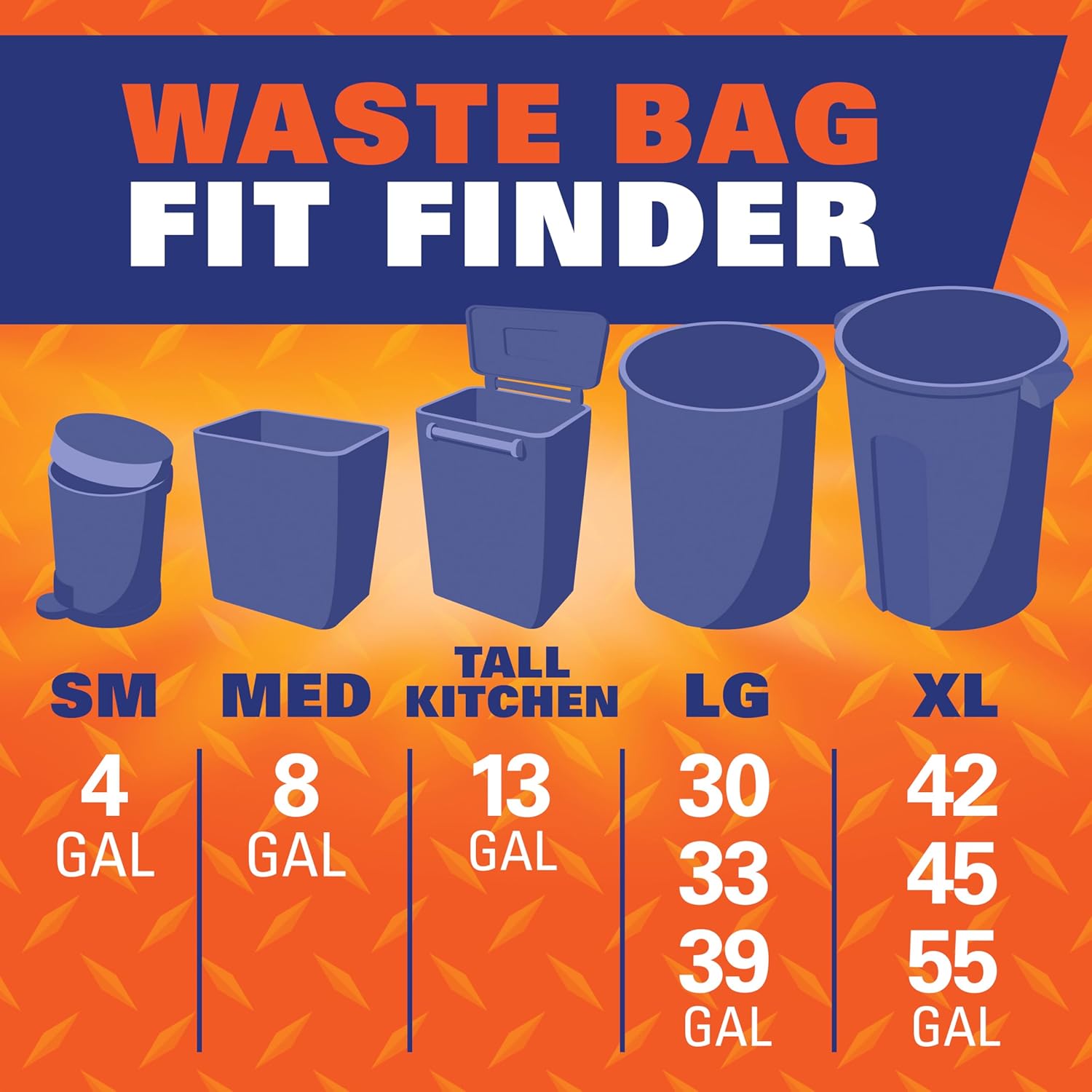 Hefty Easy Flaps Minimalist 30 Gallon Bags 40 Count – Simple Black Garbage Bags for Intentional Decluttering