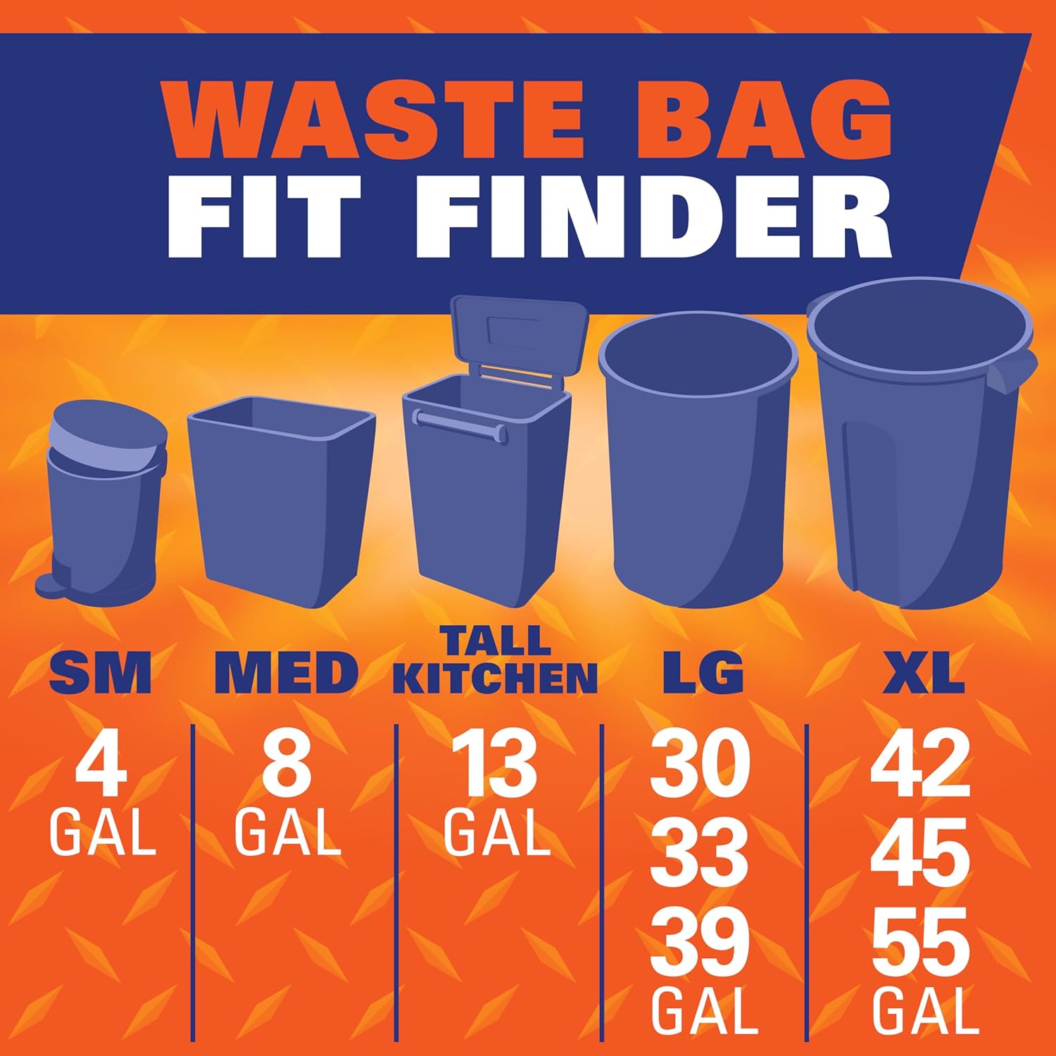 Hefty Easy Flaps Minimalist 30 Gallon Bags 40 Count – Simple Black Garbage Bags for Intentional Decluttering