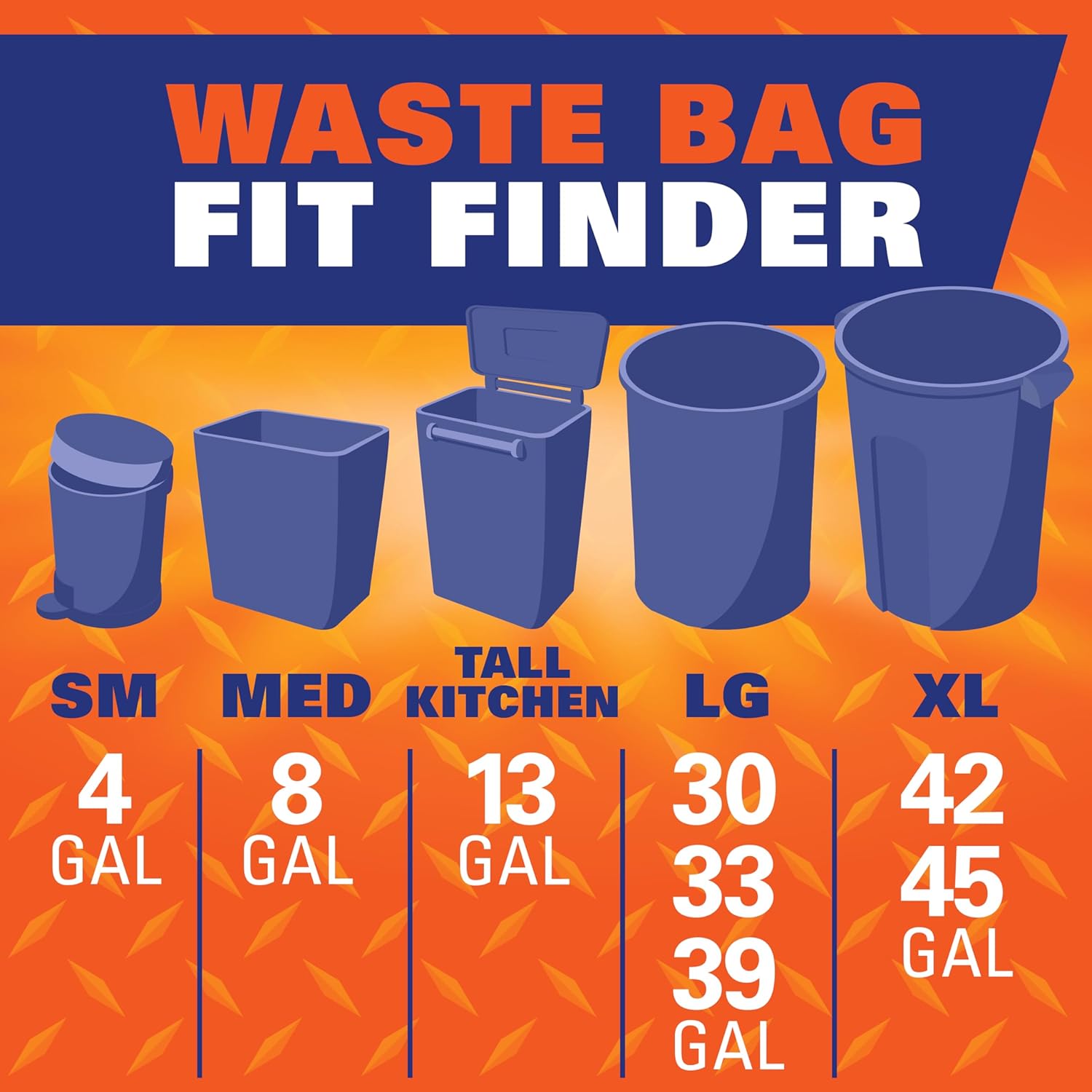 Hefty Strong Drawstring Garbage Bags – Simple, Streamlined Liners for an Intentional Home, 33 Gallon