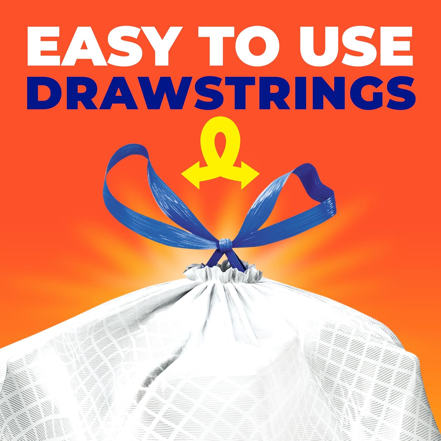 Hefty Ultra Strong 20 Gallon Trash Bags, Citrus Twist Scented Tall Drawstring Bags for a Fresher Wind-Down Kitchen Atmosphere