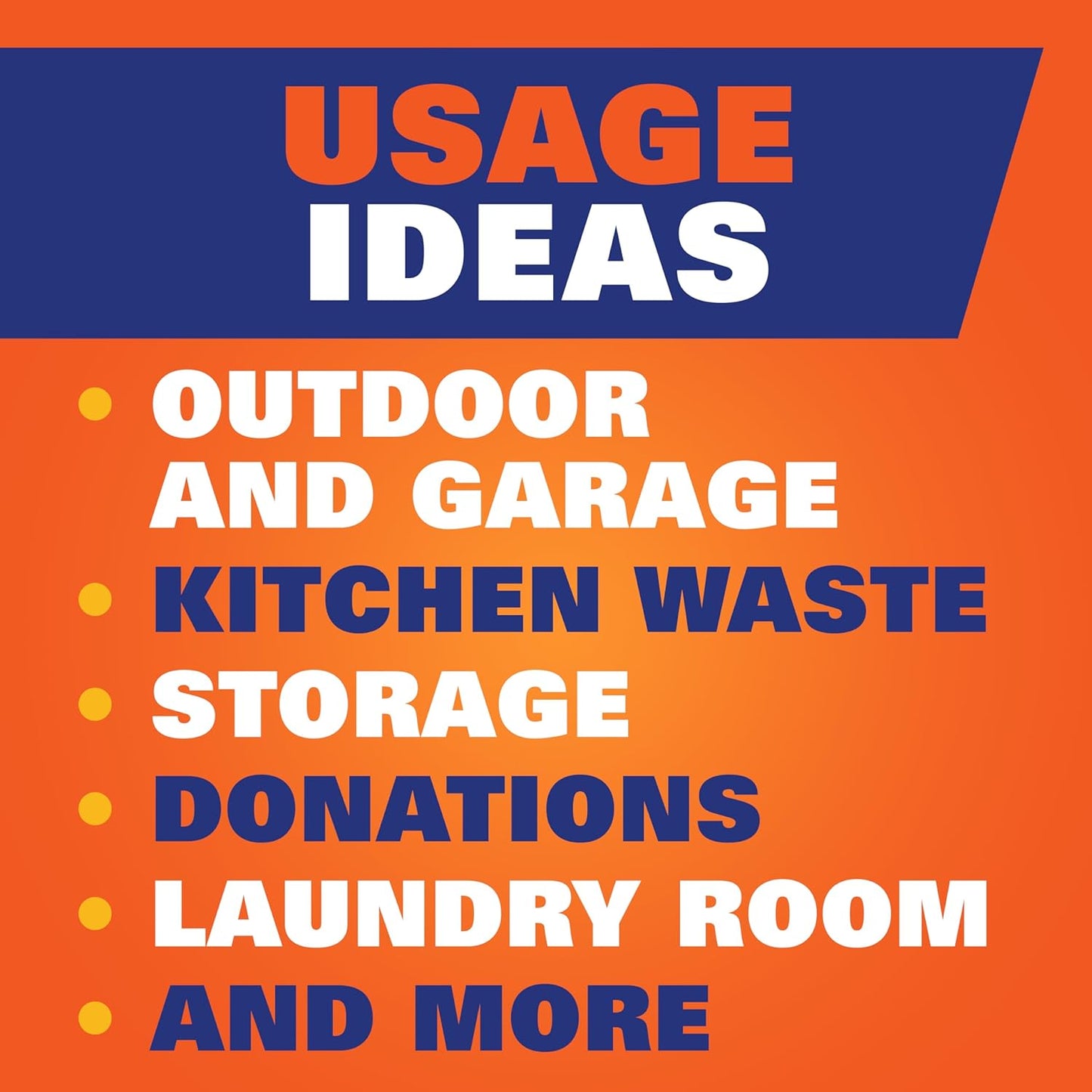 Hefty Ultra Strong 30 Gallon Trash Bags – Portable Heavy-Duty Bags for Patio Parties, Camping Trips, and Outdoor Events