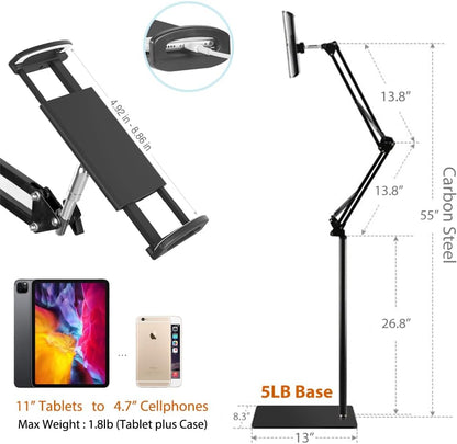 height adjustment range of 27.5–55 inches