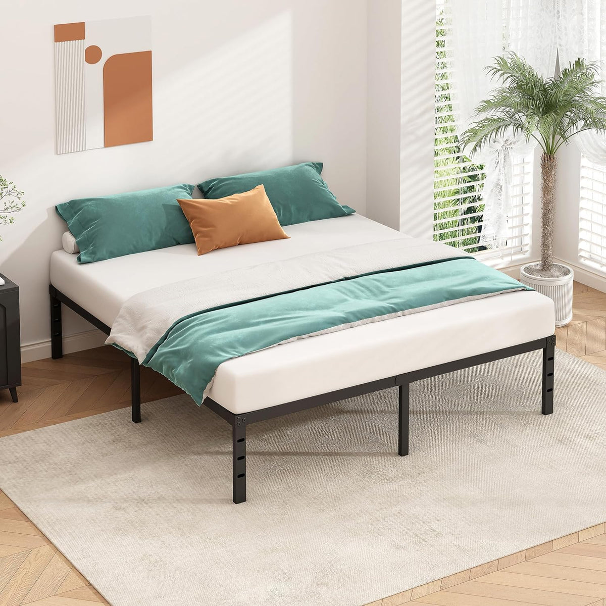 height options of 12, 14, 16, or 18 inches providing under-bed storage clearance