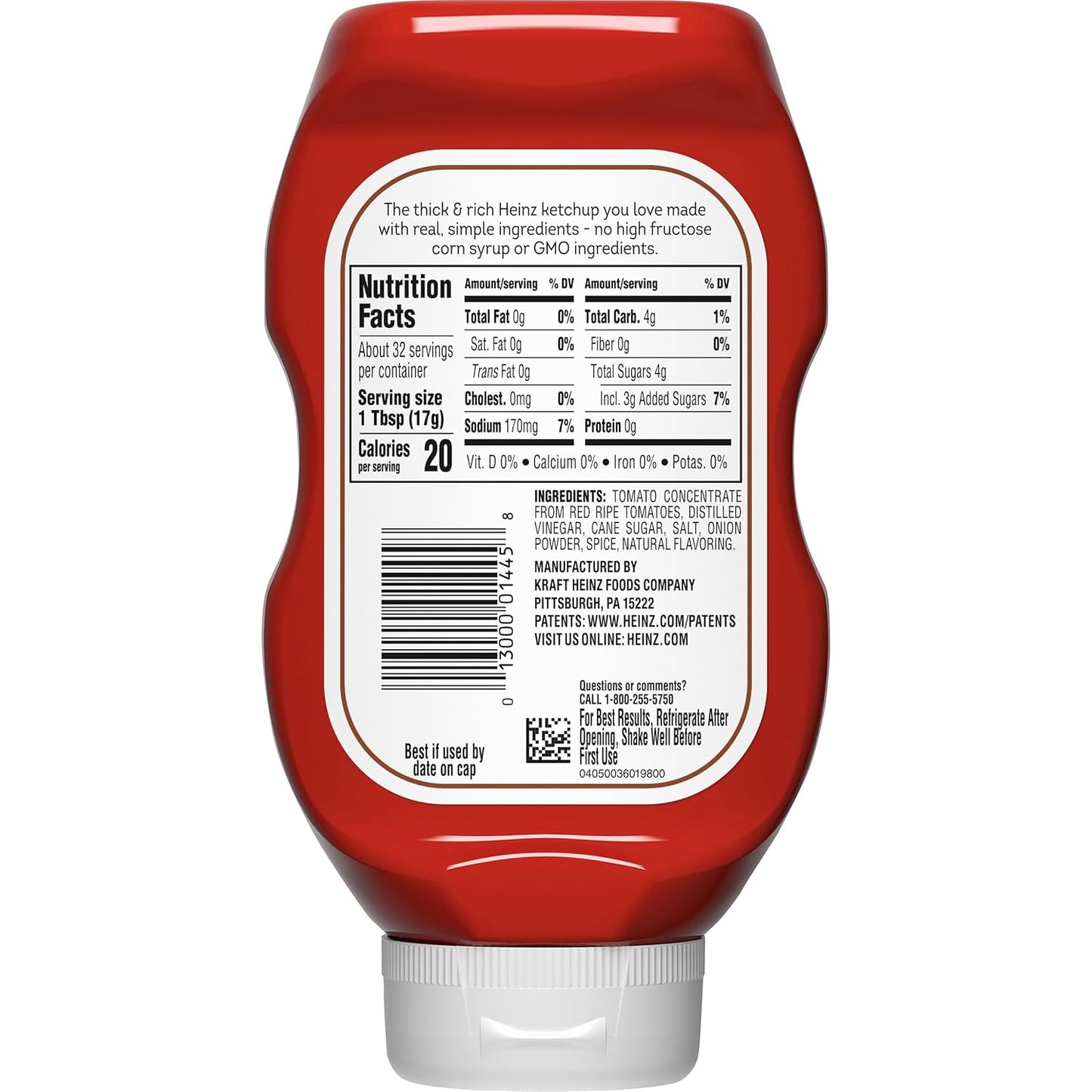 Heinz Simply Tomato Ketchup – Short-Ingredient Condiment for the Clutter-Free Kitchen