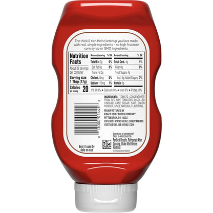 Heinz Simply Tomato Ketchup – Short-Ingredient Condiment for the Clutter-Free Kitchen