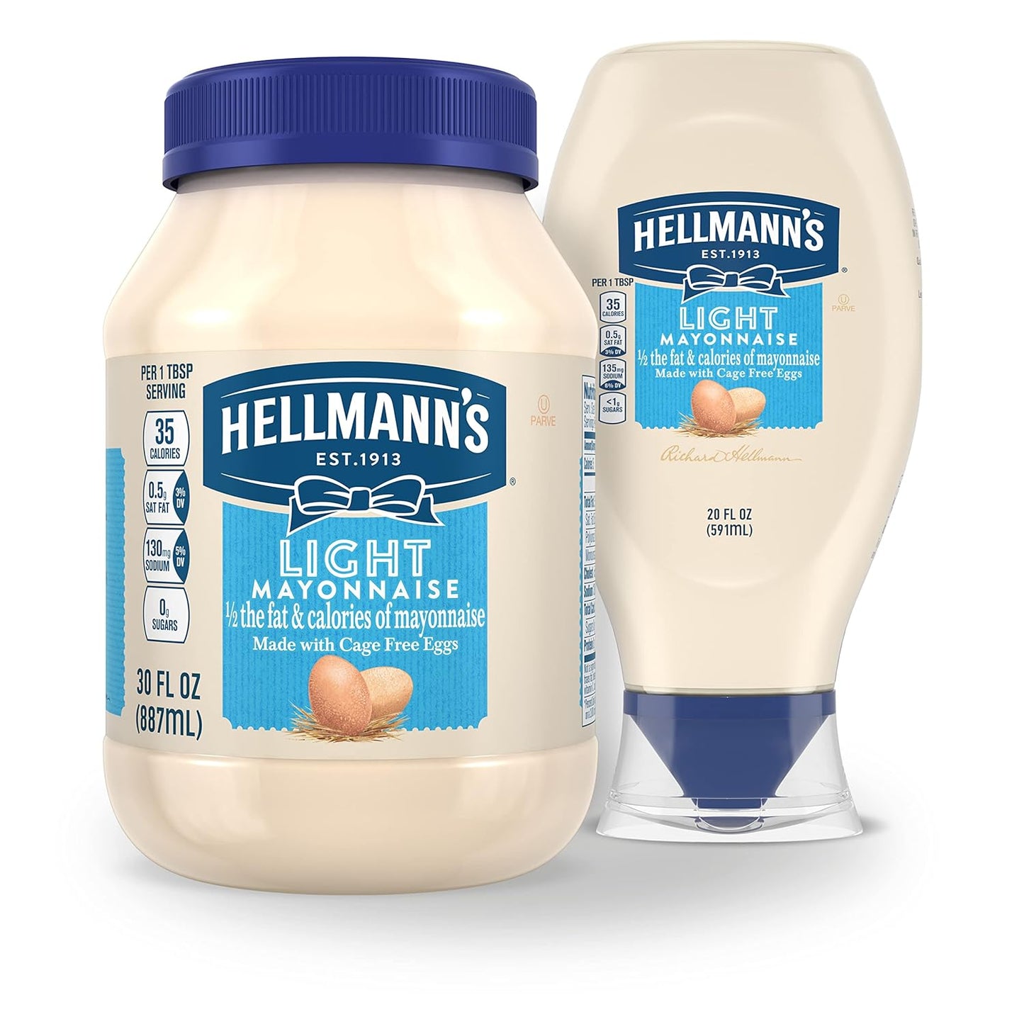 Hellmann's Light Mayonnaise – Simple-Ingredient Creamy Spread for a Clean, Intentional Pantry