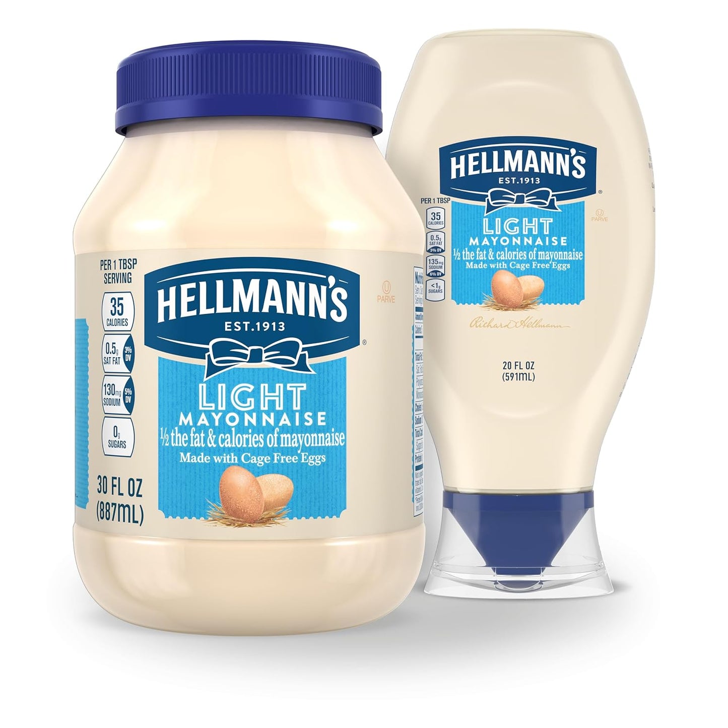 Hellmann's Light Mayonnaise Squeeze Bottle – Streamlined Kitchen Essential for Clutter-Free Meal Prep