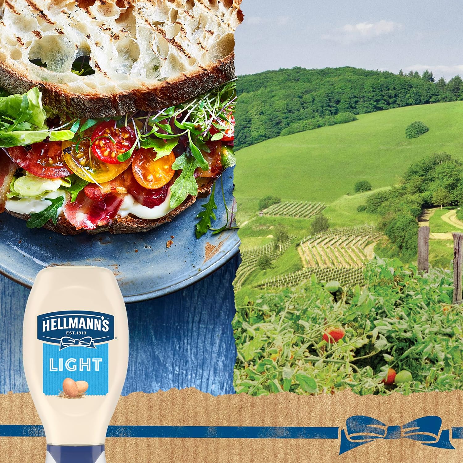 Hellmann's Light Mayonnaise Squeeze Bottle – Streamlined Kitchen Essential for Clutter-Free Meal Prep