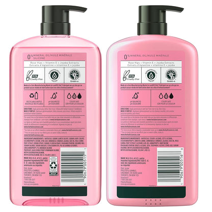 Herbal Essences Rose Hips Shampoo and Conditioner Set – Dermatologist-Tested, Paraben-Free Hair Care for Sensitive Scalps