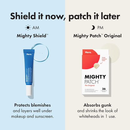 HERO COSMETICS Mighty Shield Liquid Patch – Hygienic Barrier for Active Pimples, Prevents Bacterial Transfer During Makeup Application