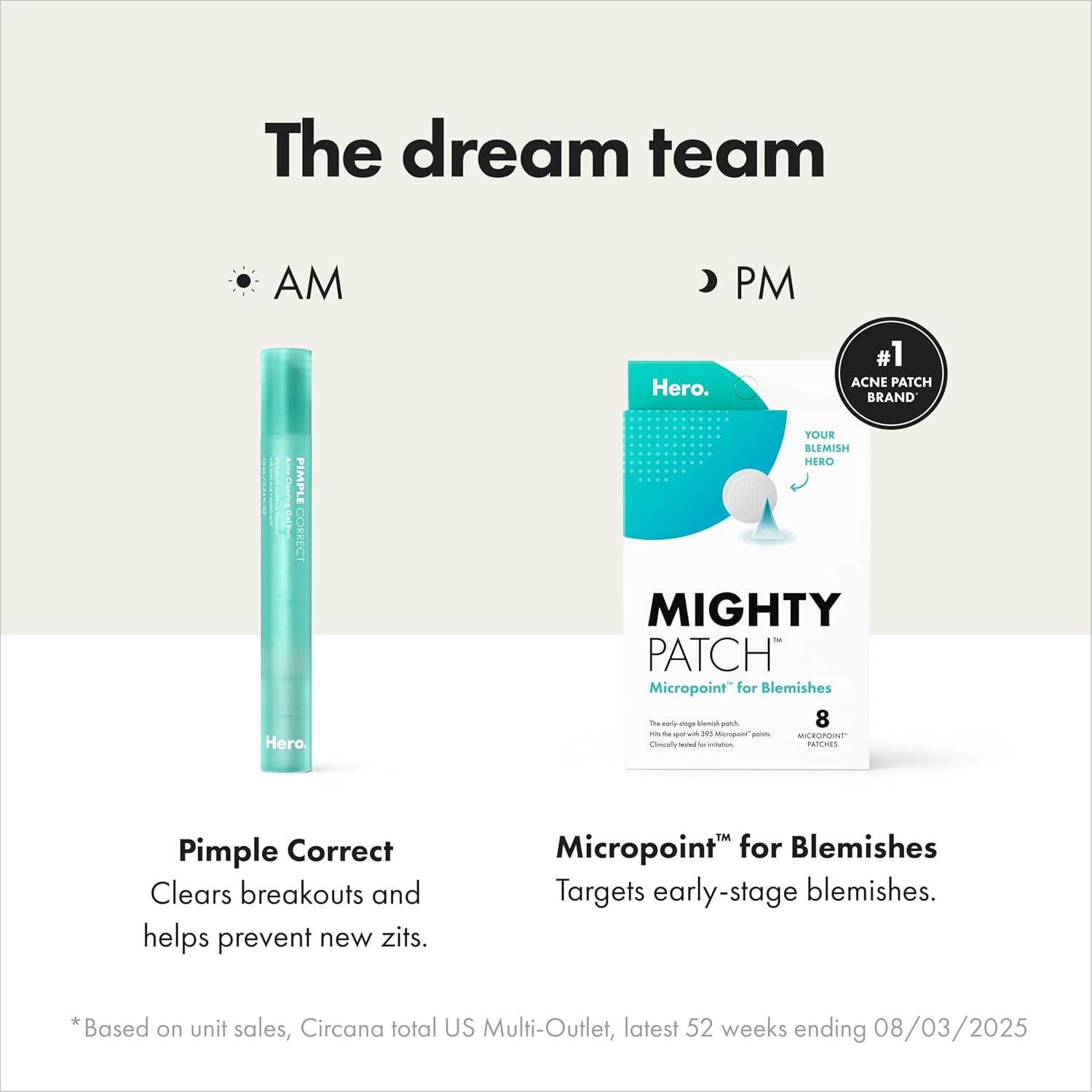 Hero Cosmetics Pimple Correct Acne Clearing Gel Pen - Clean Vanity Spot Treatment for Oily Skin, Slim Minimalist Twist Pen Design
