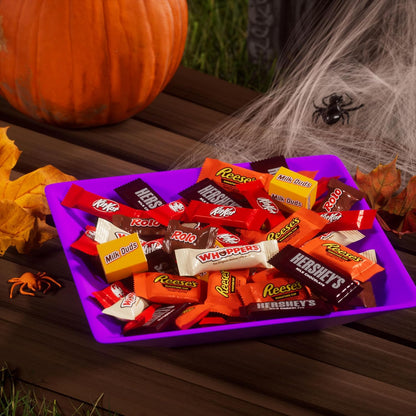 Hershey's Assorted Chocolate Halloween Candy Bulk Variety Pack, 78.24 oz – Decorative Candy Bowl Centerpiece for Living Room Coffee Table and Mantel Displays
