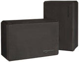 Amazon Basics Non-Slip Yoga Blocks – Thoughtful Starter Gift for Beginner Yogis, Set of 2 Black