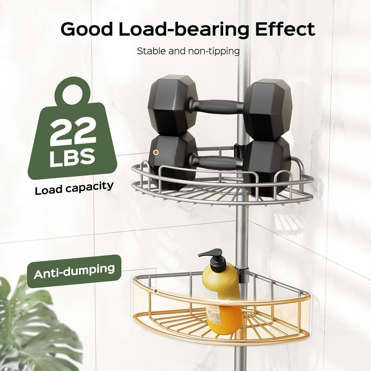 hidden side hooks for hanging razors, loofahs, towels, and sponges