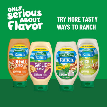 Hidden Valley Easy Squeeze Ranch – Mess-Free Family Table Dressing for Kids, 20 Ounce