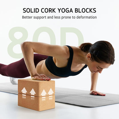 high-density cork construction heavier than foam alternatives for firm support