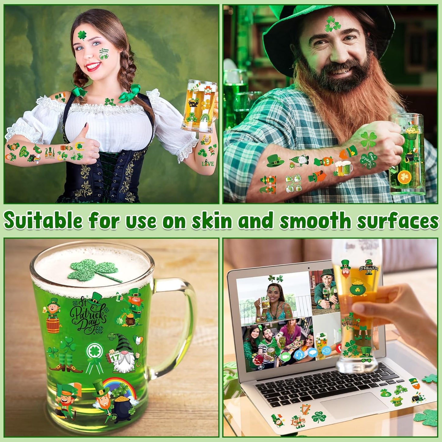 high-quality skin-friendly paper with waterproof, fade-resistant inks