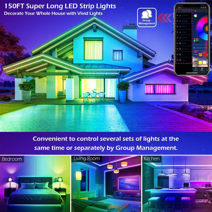 HiLighting 300FT LED Strip Lights with Dimmable Warm Colors – Bedroom Wind Down Lighting and Nightly Relaxation Mood Strip