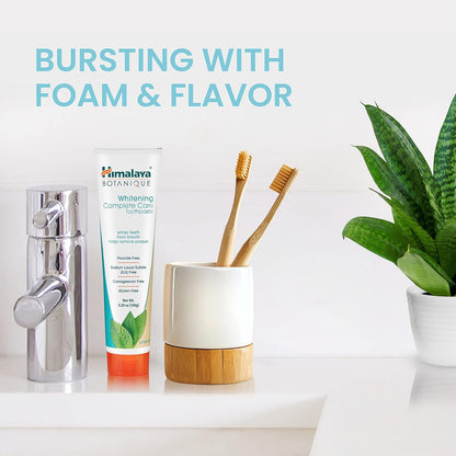 Himalaya Botanique Natural Whitening Toothpaste 2-Pack – Understated Bathroom Counter Upgrade with Clean Ingredients
