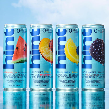Hint Canned Water Flavors – Guilt-Free Fruit Hydration for Yoga Mat and Fridge Door, Zero Calorie Ritual Drink