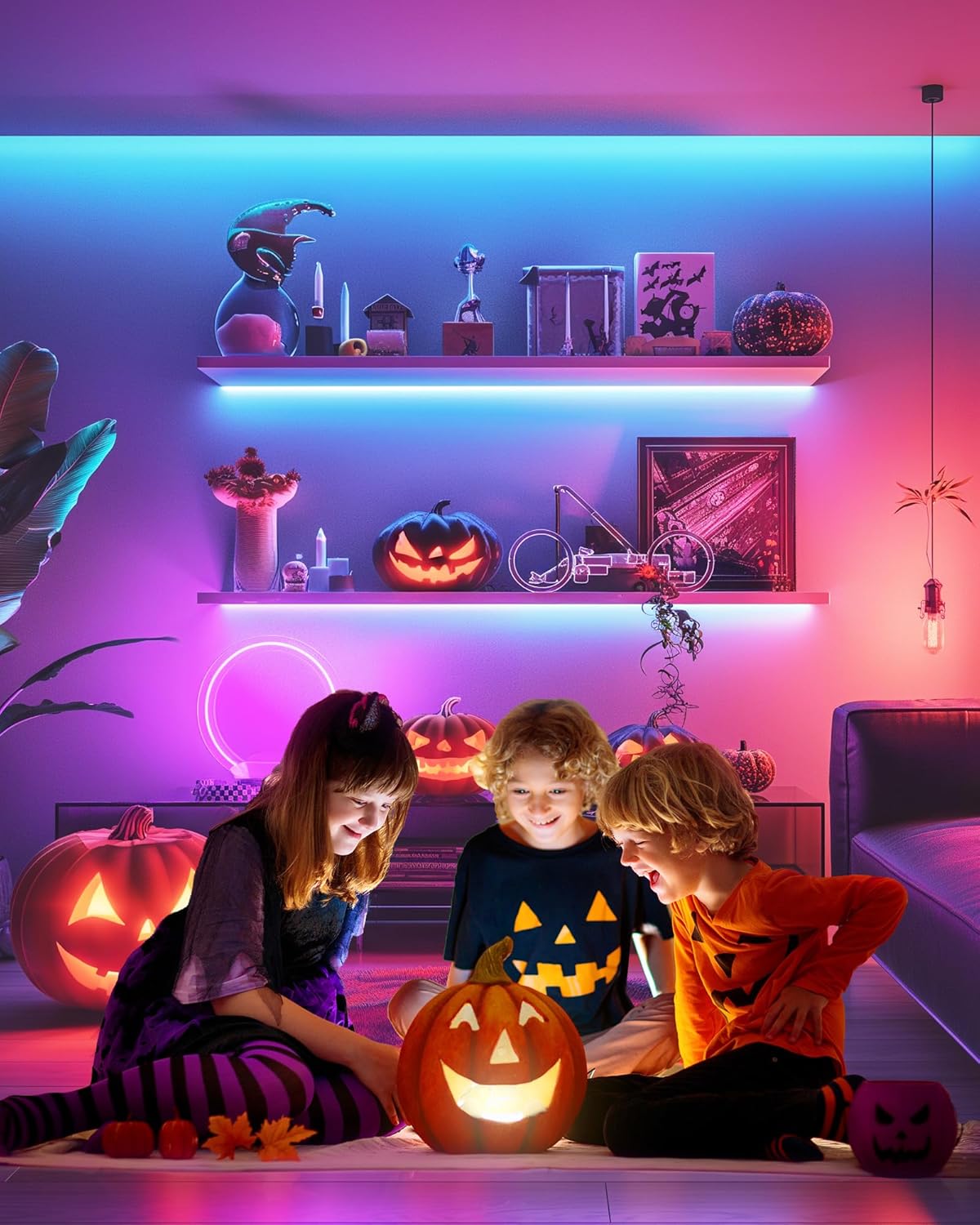 HitLights LED Strip Lights – Clean Under Cabinet Lighting for Minimalist Kitchen, Hidden LED Tape with RF Remote