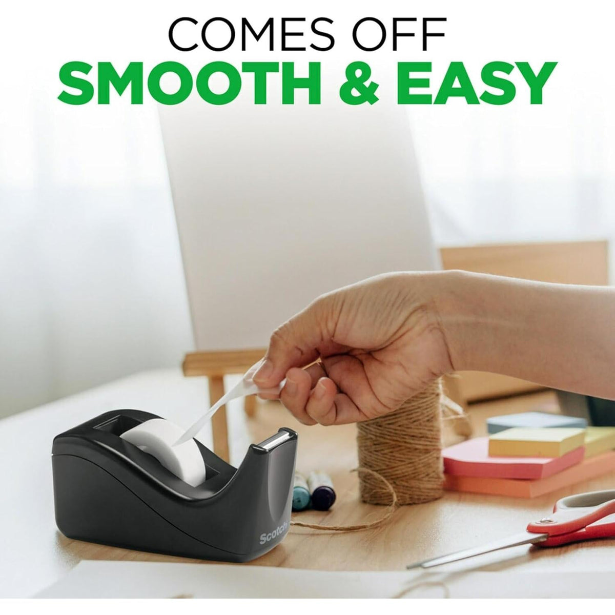 holds 1-inch core tape up to 3/4 inch wide and 1500 inches long
