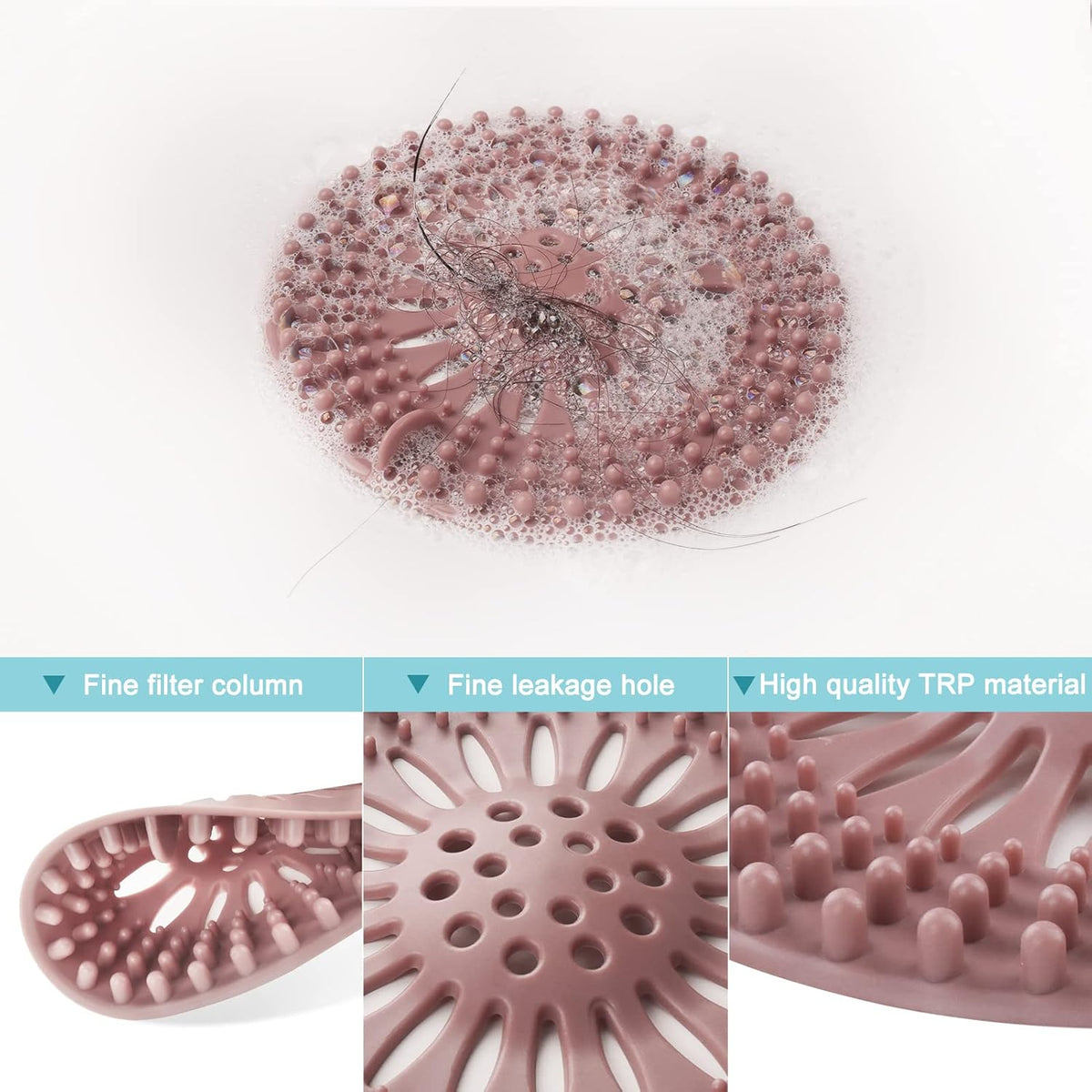 hole-size compatibility up to 4.7 x 4.7 inches for most standard us drains