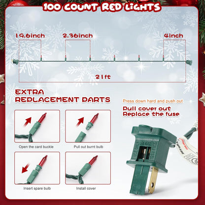 Holiday Charm Multicolor Mini Bulb String Lights 21ft Green Wire for Warm Holiday Mantel and Reading Nook Ambiance